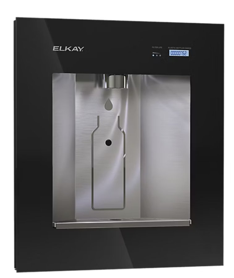 Elkay LBWD2C00BKC – Liv pro dispensador de agua filtrada comercial empotrado en la pared, sin refrig